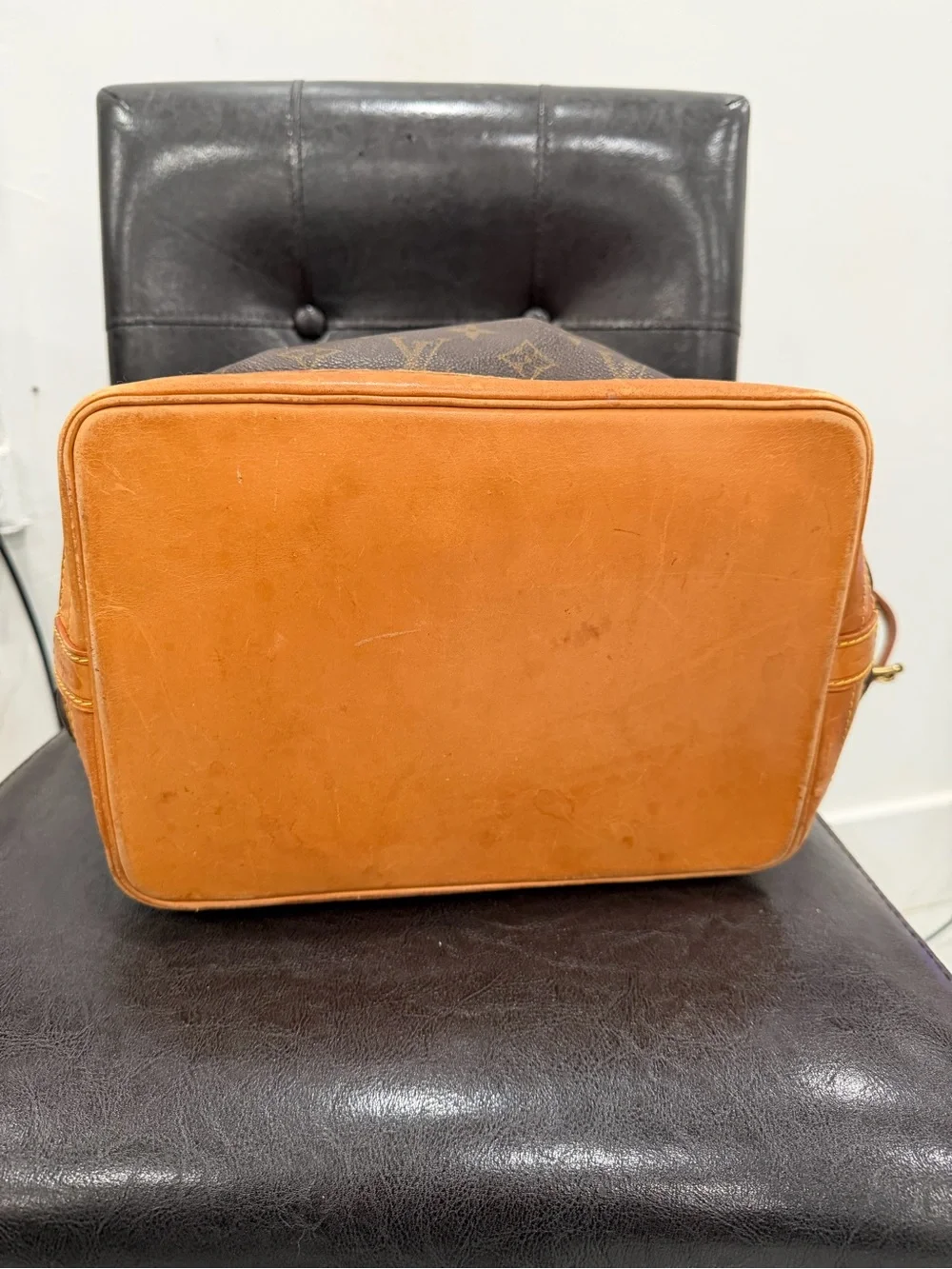 Louis Vuitton Monogram Drawstring Hobo in Brown and Tan